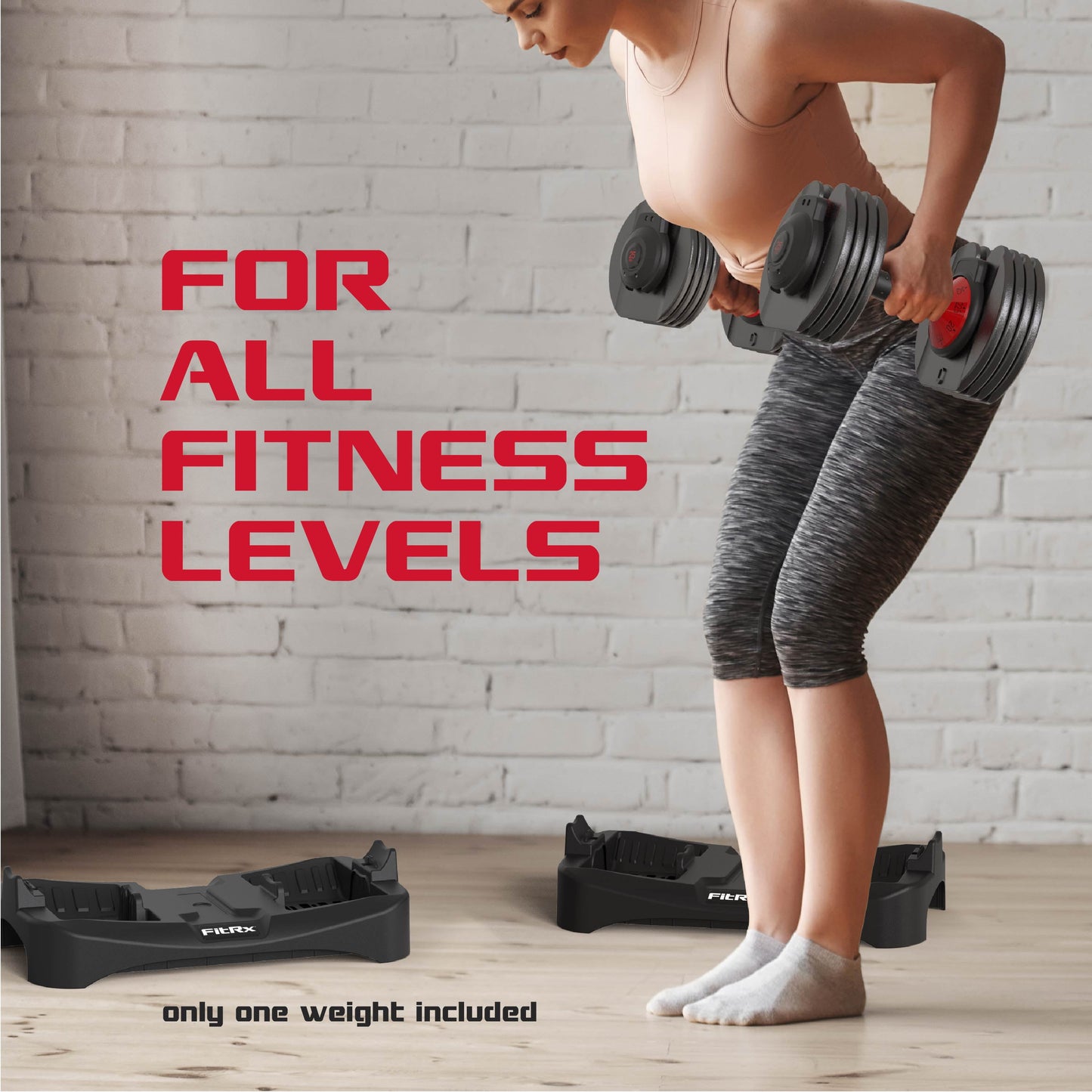 (2 Pack) Smartbell, 25Lbs. Quick-Select 9 in 1 Adjustable Dumbbell for Home Gym, 5-25Lbs. Weight in 2.5Lbs Increments