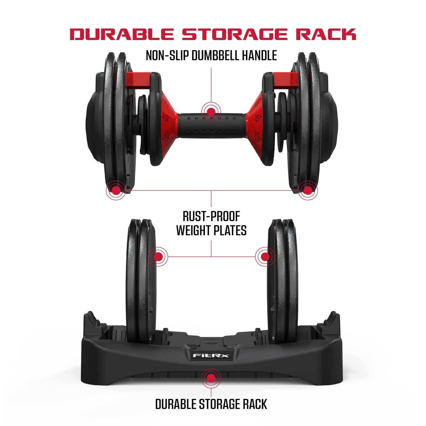 (2 Pack) Smartbell, 25Lbs. Quick-Select 9 in 1 Adjustable Dumbbell for Home Gym, 5-25Lbs. Weight in 2.5Lbs Increments