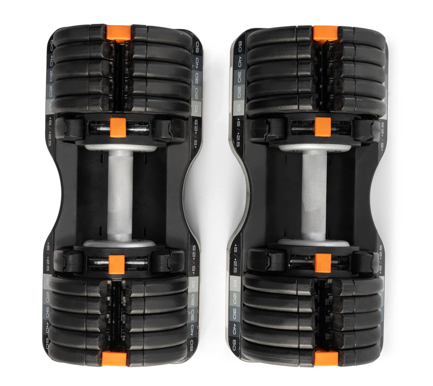 55 Lb Select-A-Weight Dumbbell Pair, Black
