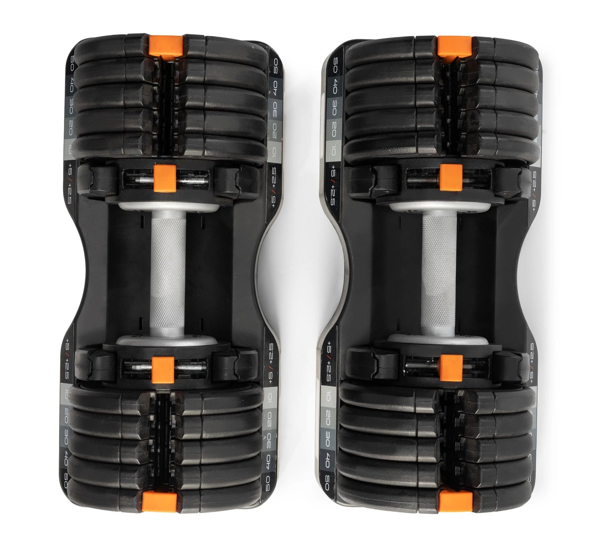 55 Lb Select-A-Weight Dumbbell Pair, Black