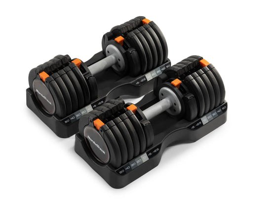 55 Lb Select-A-Weight Dumbbell Pair, Black