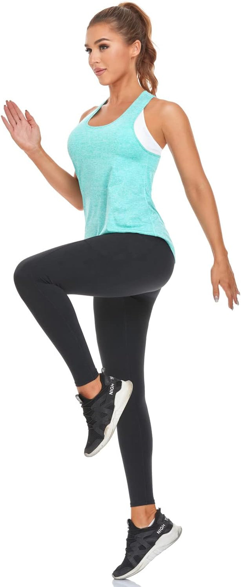 Women Workout Tank Tops Loose Fit Racerback Muscle Tanks Sleeveless Shirts Pack for Yoga Running Exercise Gym