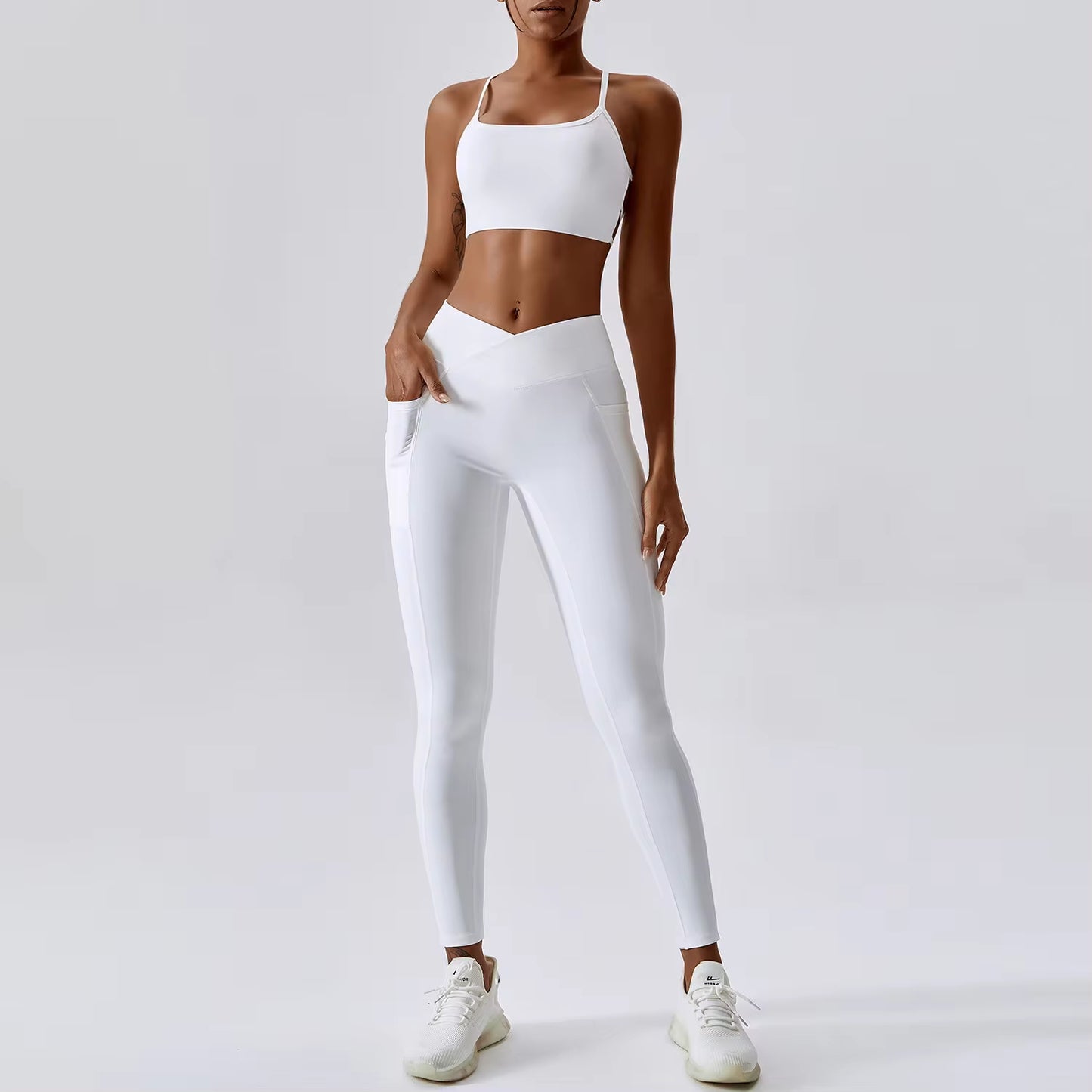 Yoga Set 2PCS Gym Workout Clothes for Women Seamless Leggings Sports Bra Suit Female Clothing High Waist Shorts Women Tracksuit